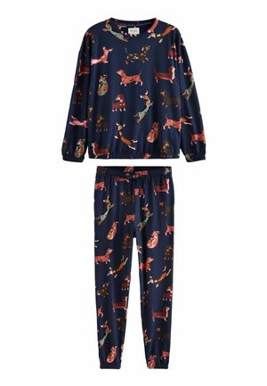 Next REGULAR FIT SET - Pyjamas - navy blue dachshund