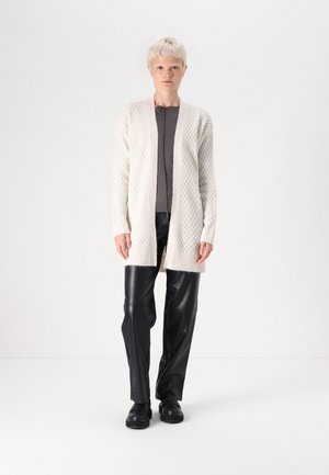JDYBIGUM LONG OPEN CARDIGAN - Strickjacke - whitecap gray