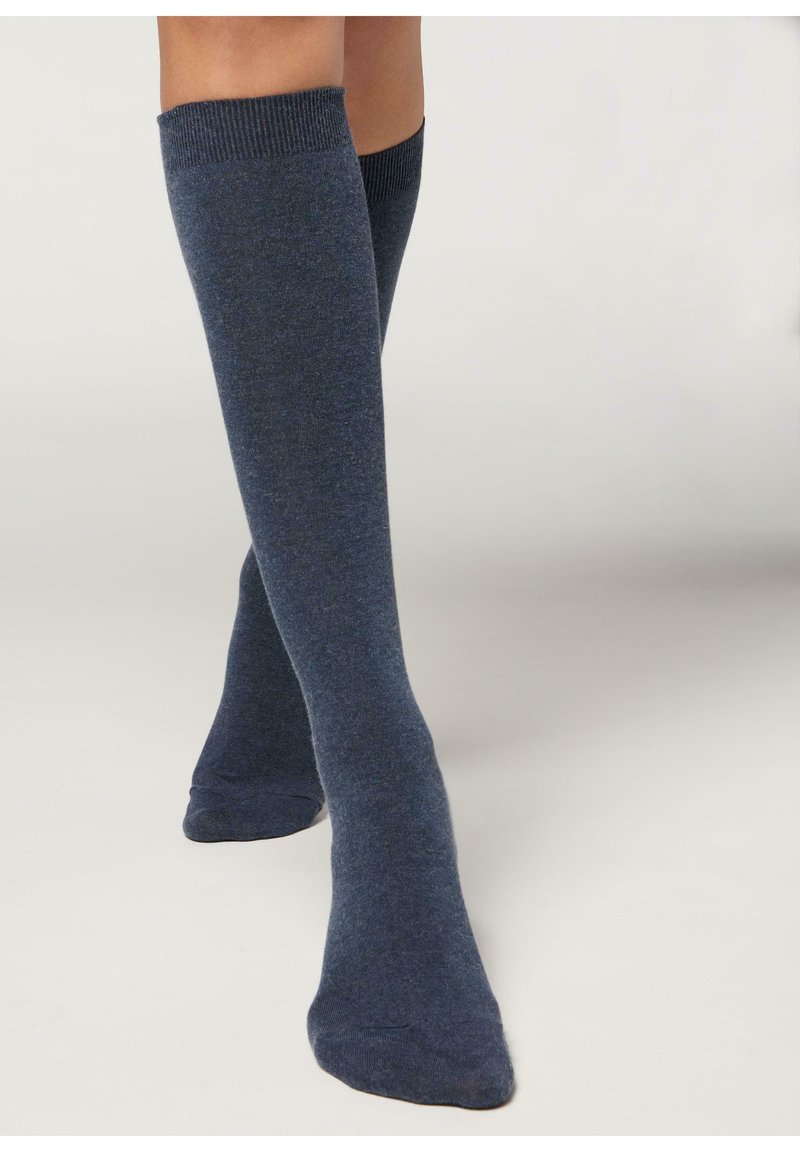 Calzedonia Knästrumpor - jeans scuro