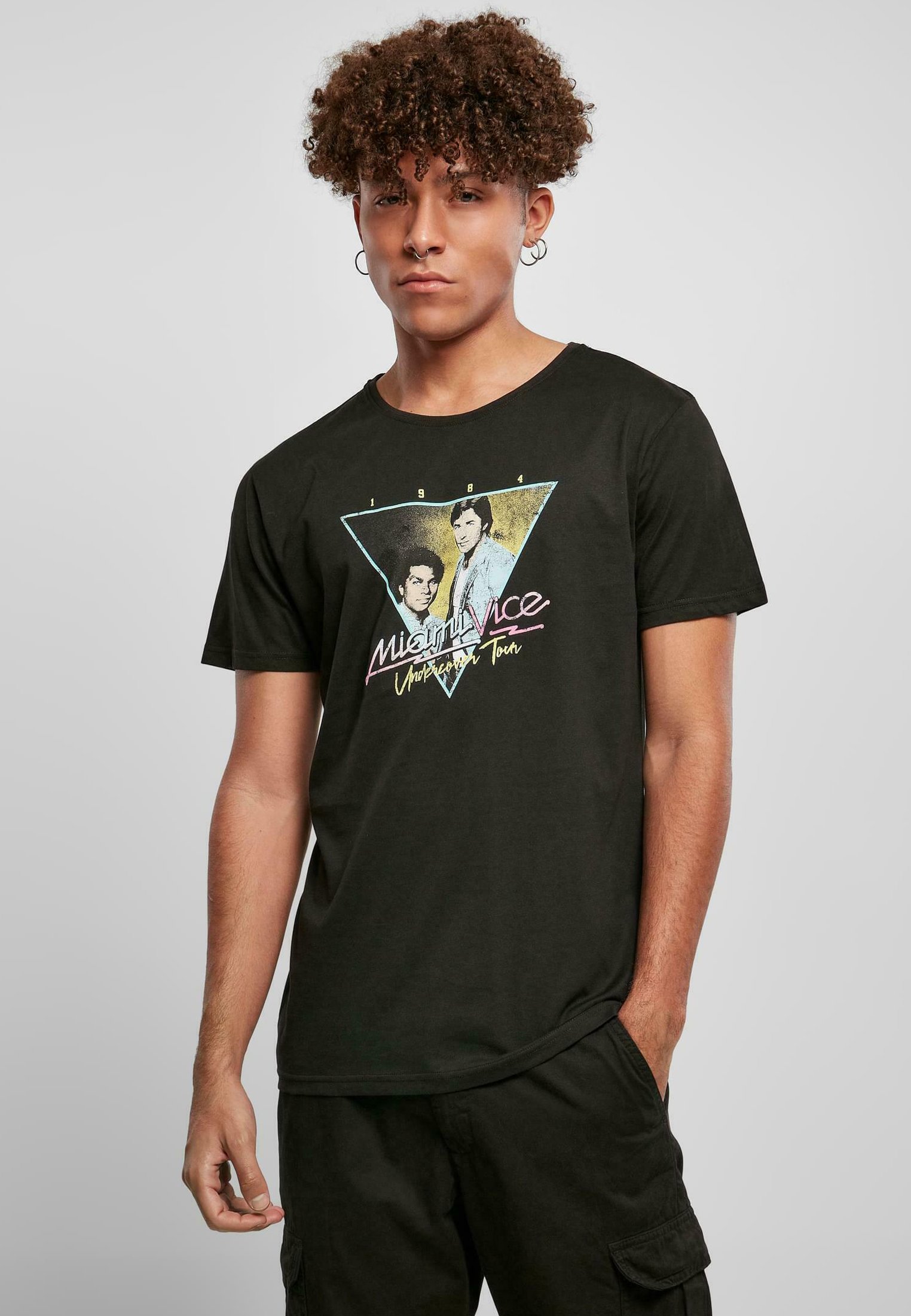 Merchcode MIAMI VICE RETRO - T-shirt con stampa - black/nero - Zalando