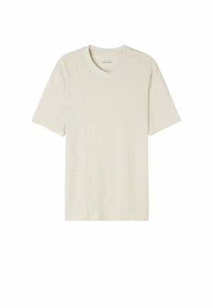 Intimissimi T-shirt basic - schwarz i light white linen