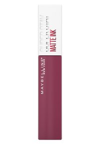 Flüssiger Lippenstift in mattem Finish, untergebracht in einem eleganten, rechteckigen Röhrchen. Besitzt einen tiefen Burgunder-Ton mit weißem und rotem Branding-Text.