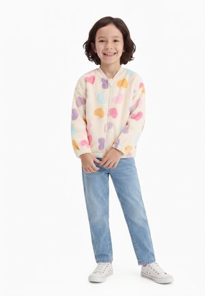 Lindex JACKET - Fleecejakke - white/multi-coloured