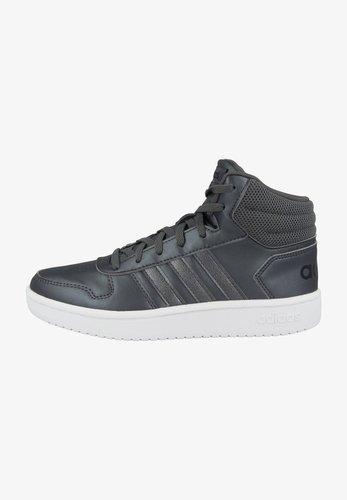 Adidas Originals Schuhe Hoops 2 0 Mid W Sneaker High Night Metallic Black Silber Zalando De