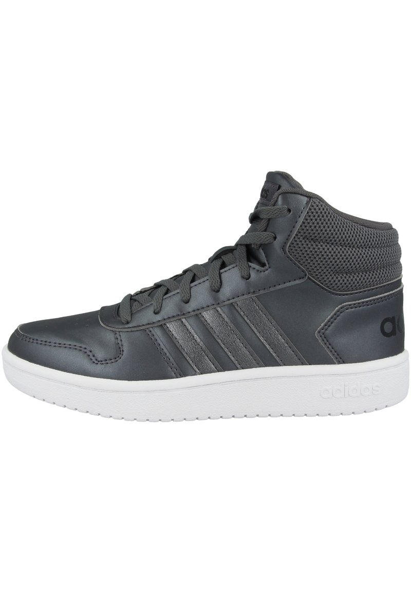 Adidas Originals Schuhe Hoops 2 0 Mid W Sneaker High Night Metallic Black Silberfarben Zalando De