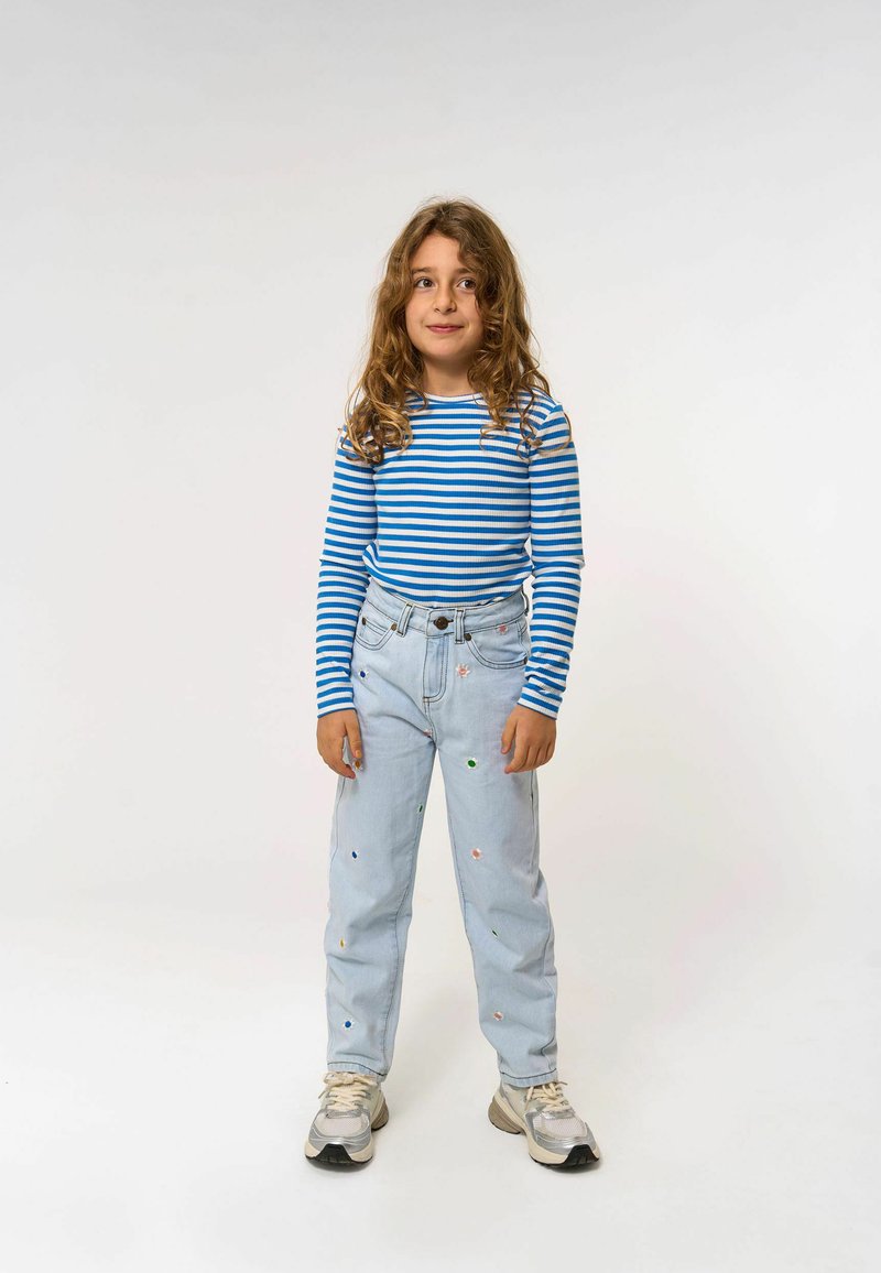 The New MOORE TEE - Džemper - campanula striped