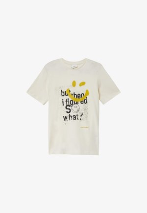 MIT SMILEY-PRINT - Majica kratkih rukava s printom - helles beige