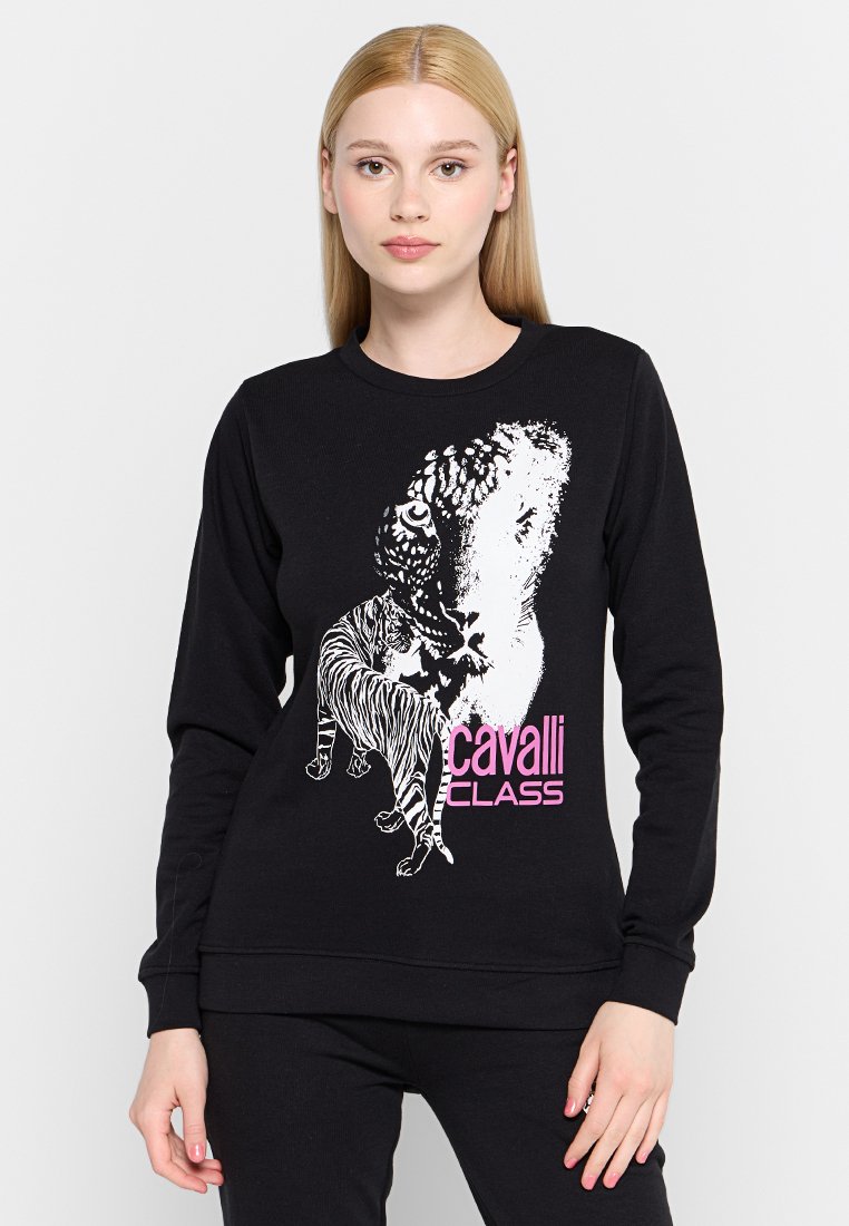 Cavalli Class Sweater zwart Cavalli Class Sweater zwart