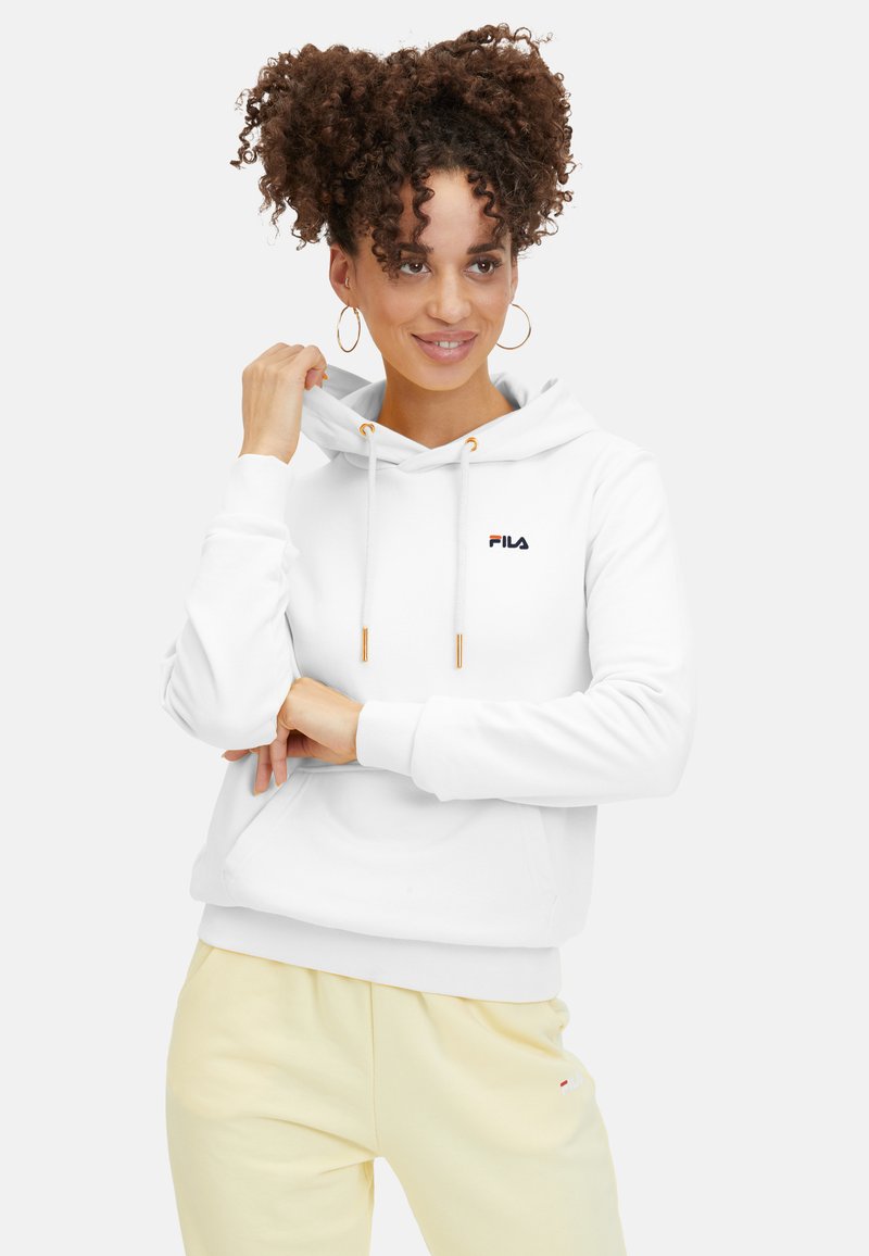 Fila - BRUCHSAL REGUAL  - Felpa con cappuccio - bright white, Ingrandire