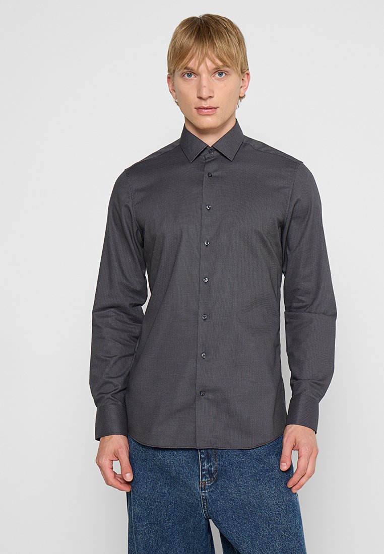 Eterna Zakelijk overhemd antraciet