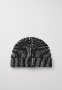 KNITID PLATED TURN BACK BEANIE - Lue - charcoal/supergrey