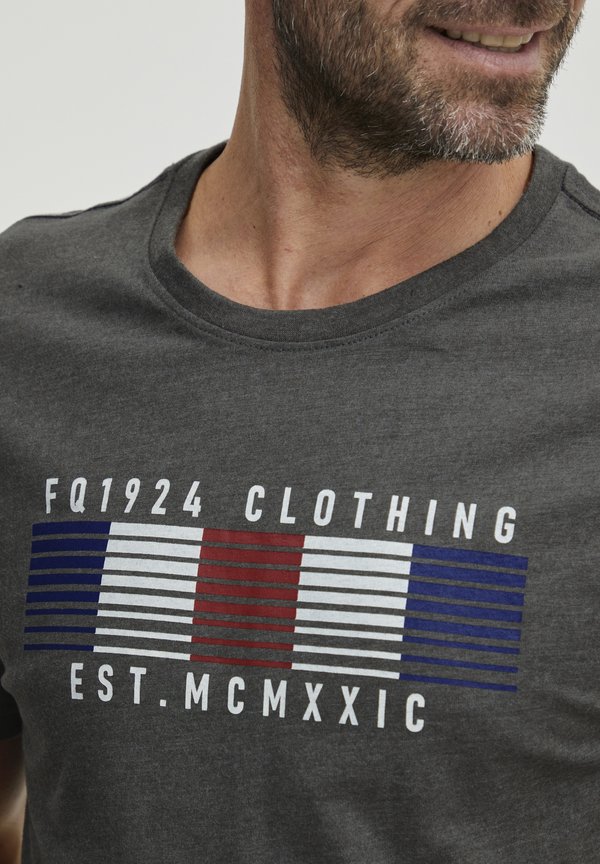 FQNotan - Print T-shirt - pewter mix4