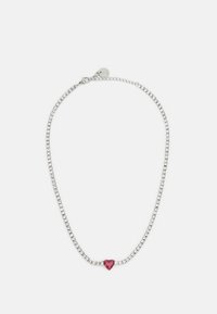 TENNIS NECKLACE ESSENTIAL - Ketting - silver-coloured/red and white