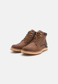 Pier One Lace-up ankle boots - cognac