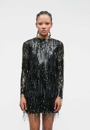 ONLSPACY SEQUINS BOW DRESS  - Cocktailjurk - black