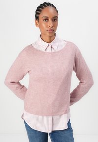 TOM TAILOR DENIM SOFT BOAT NECK - Džemperis - antique rose