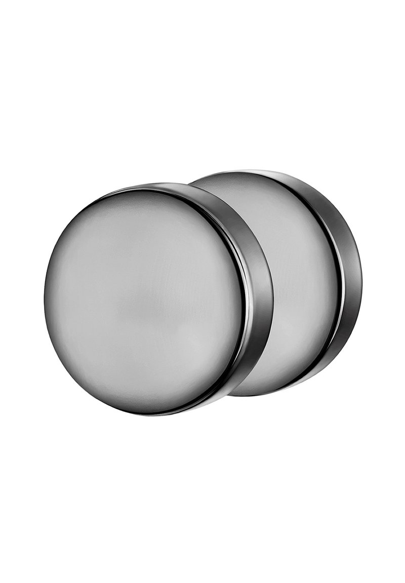 Metāla apaļie skapja rokturi ar matētu nerūsējošā tērauda apdari. Gluda tekstūra, divdaļu dizains ar nedaudz paceltu malu, kas nodrošina labāku satveršanu.