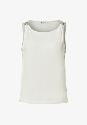Street One, TOP WITH BOAT NECKLINE AND SHOULDER DETAIL - Débardeur - off white