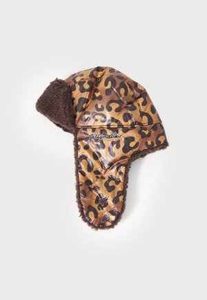 LEOPARD EARFLAP HAT UNISEX - Berretto - brown