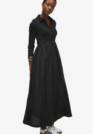 Next LONG SLEEVE COLLARED-REGULAR FIT - Vestito lungo - black