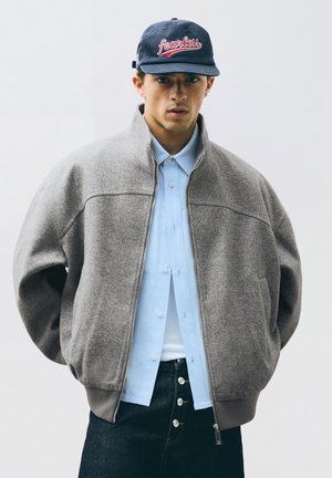 Bershka HEAVY CLOTH - BOMBER JACKET - Let jakke / Sommerjakker - grey