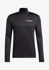 TERREX MULTI HALF ZIP LONGSLEEVE TEE - Long sleeved top - black