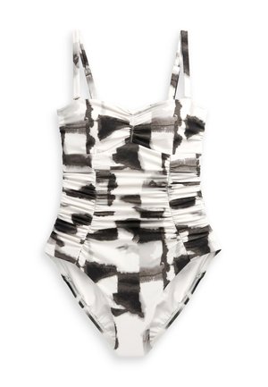 Next TUMMY CONTROL RUCHED STANDARD - Plavky - black cream tie dye