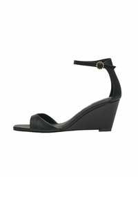 ONLY SHOES Sandali con zeppa - black