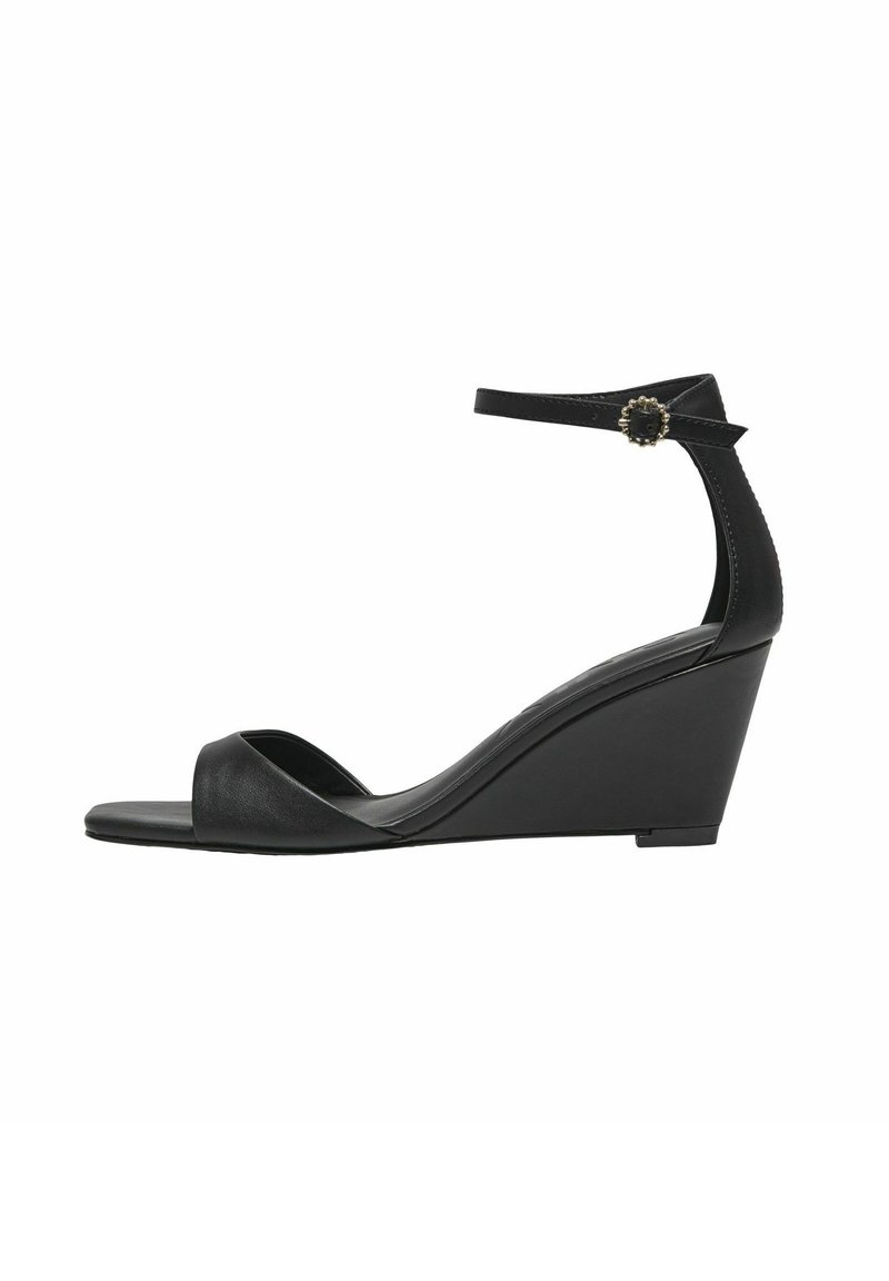 ONLY SHOES Sandali con zeppa - black