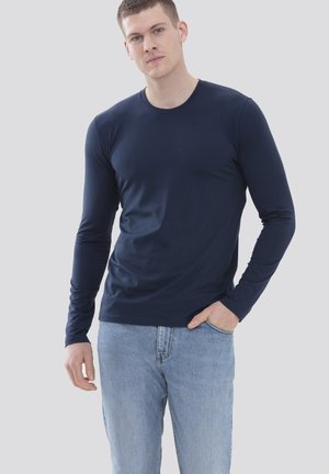 mey, MEY HYBRID-T-SHIRT | LANGARM - Unterhemd/-shirt - yacht blue