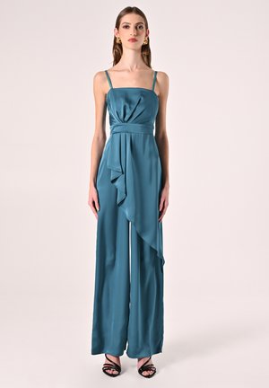 Tuta jumpsuit - emerald green plain