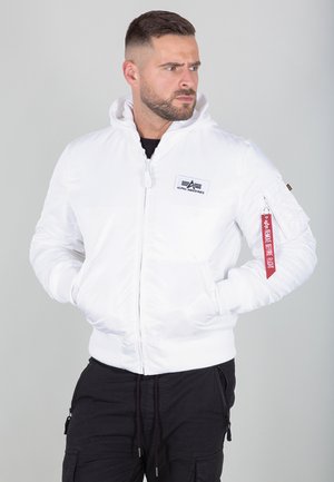 MA-1 ZH BACK PRINT - Bomber Jacket - white/black