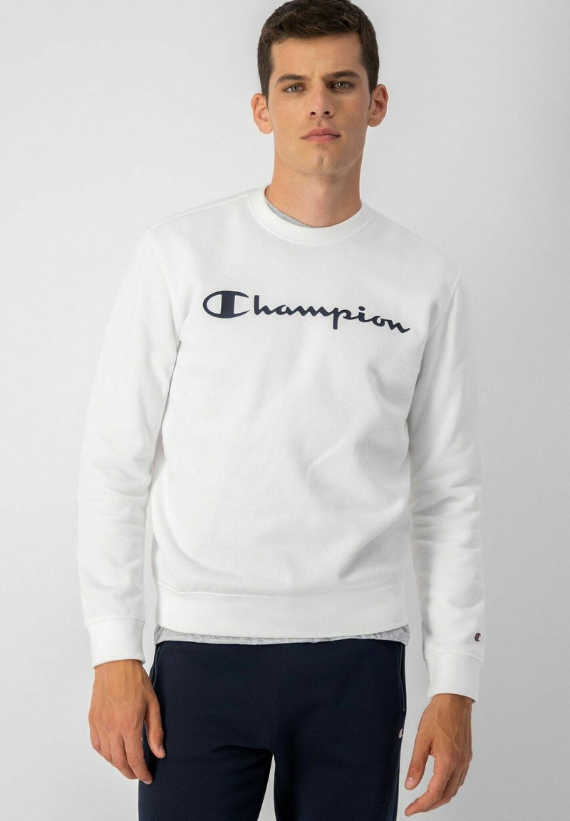 Champion CREWNECK BEKLEIDUNG - Sweater - weiß/wit - Zalando.nl