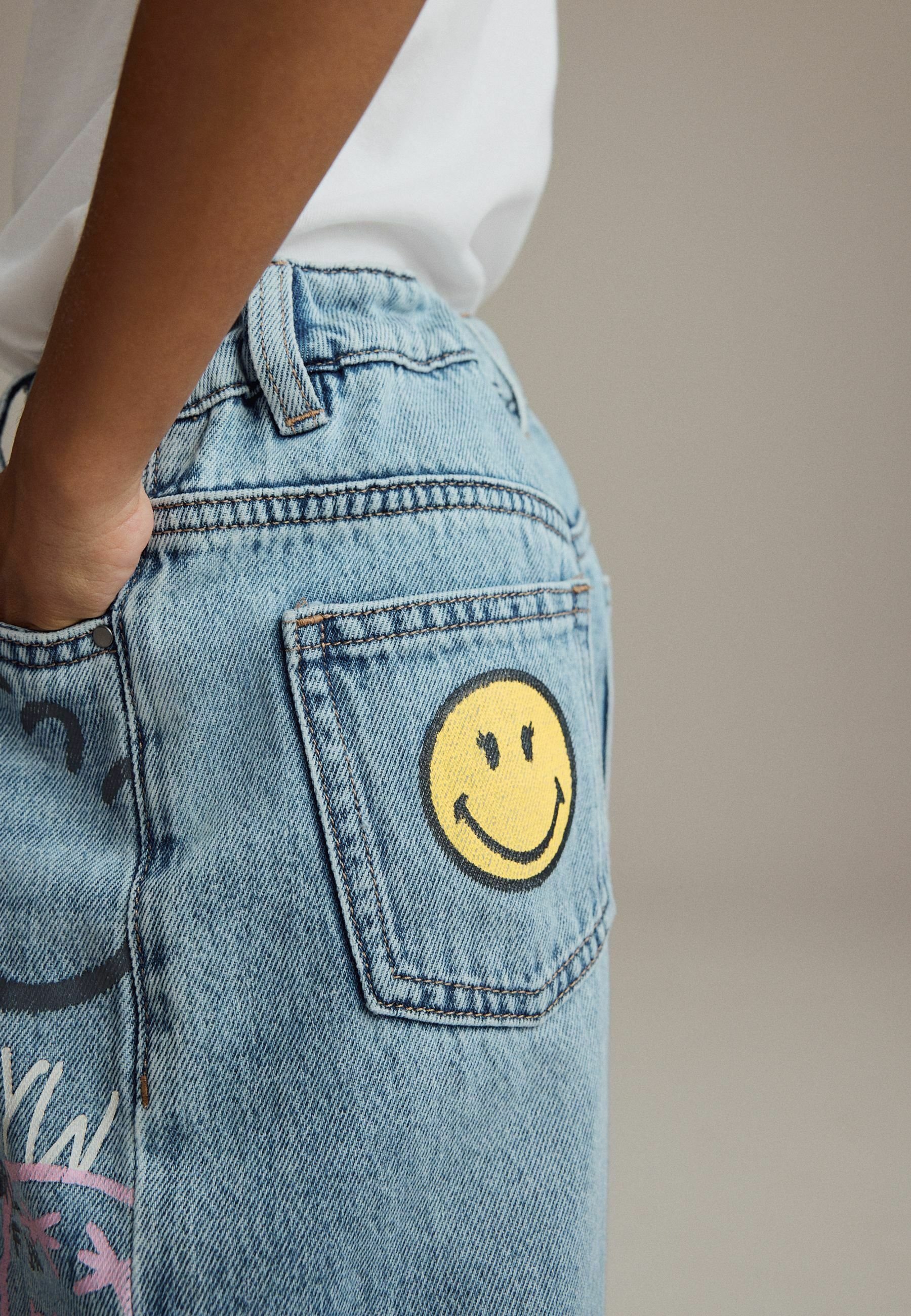 Next SMILEYWORLD BARREL - Relaxed fit jeans - denim/blue - Zalando