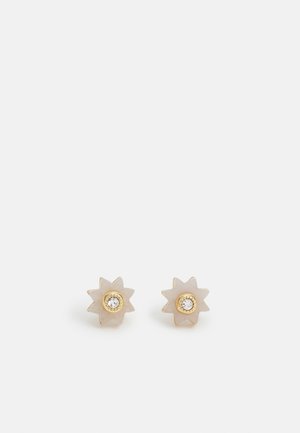 MISMATCH EARRING - Earrings - gold-coloured/white