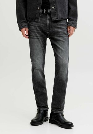 JJICLARK JJVINTAGE   - Vaqueros slim fit - black denim