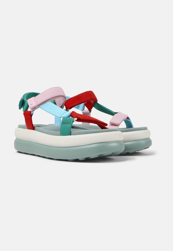 FLOTA UP - Platform sandals - rot grün3