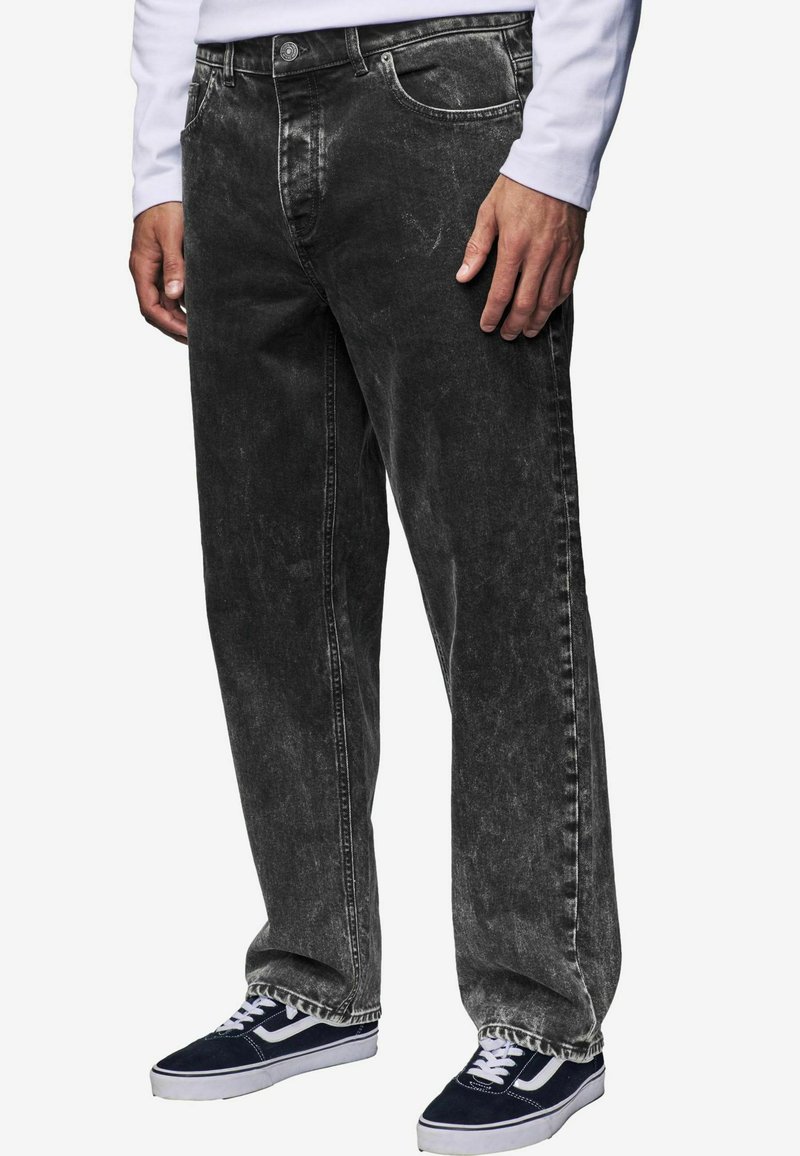 Next VINTAGE STRETCH AUTHENTIC - Jeans relaxed fit - black acid washed