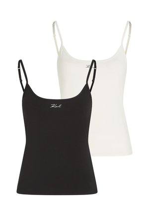 SIGNATURE CAMISOLE 2 PACK - Undertrøjer - cannoli cream-black