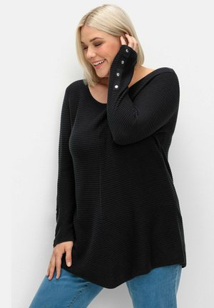 Sheego, Jumper - schwarz