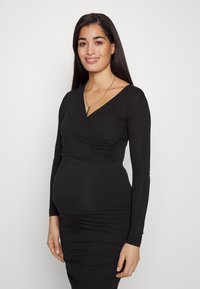ONLY MATERNITY OLMLISA NURSING WRAP - Långärmad tröja - black