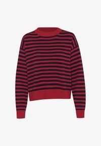 Unselected, salsa dark navy stripe