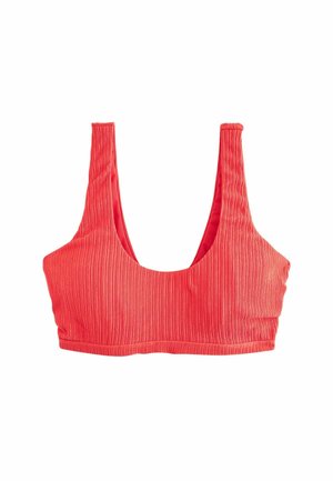 CROP - Haut de bikini - coral pink rib