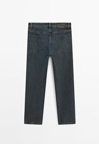 Massimo Dutti WIDE-LEG - Jeans a sigaretta - dark blue