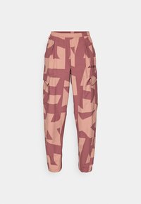 XPLORIC CARGO PRINTED - Szabadtéri nadrágok - quiet crimson/warm clay/preloved fig/preloved crimson