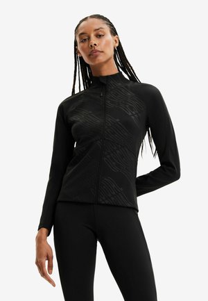 RUNNER - Felpa con zip - black