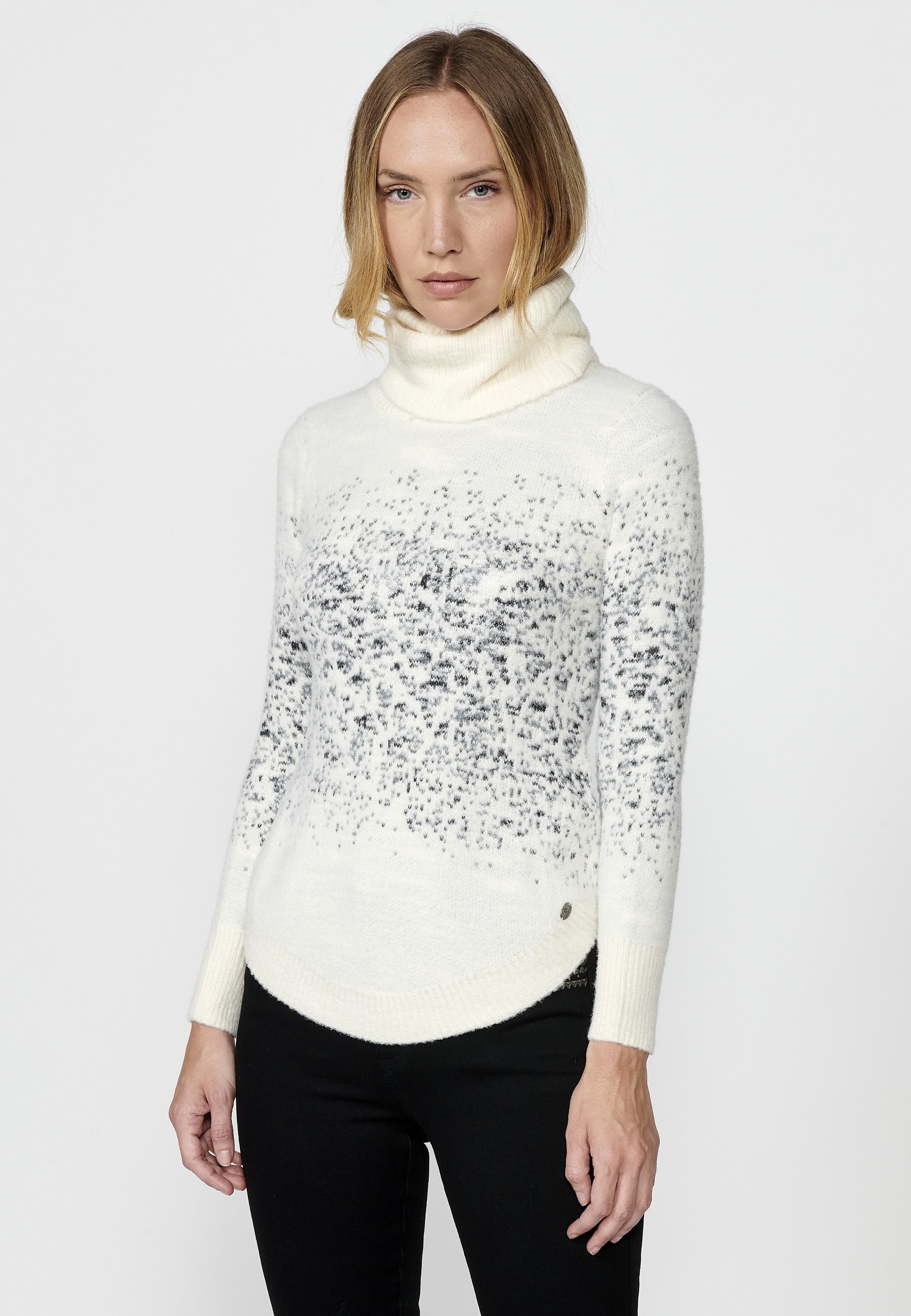 Koroshi TURTLENECK - Jumper - crudo off white/off-white - Zalando