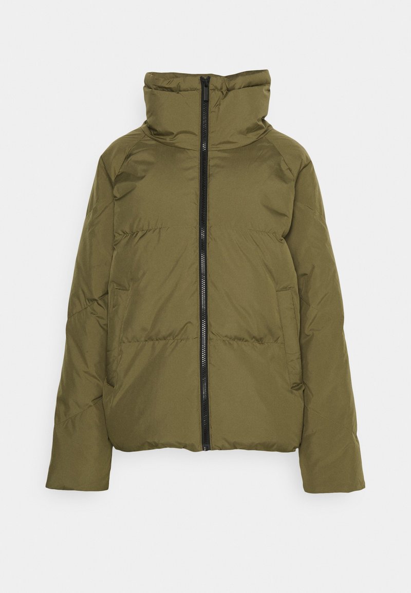 Selected Femme Gewatteerde jas groen