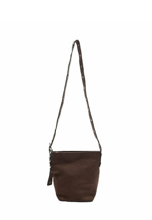 WITH STRAP DETAIL - Torba čez telo - brown