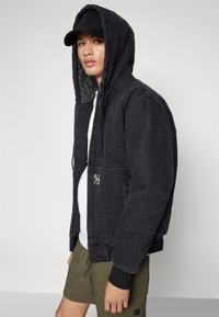 HUF BOULDER WORK JACKET UNISEX - Farkkutakki - black